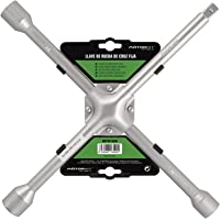 Motorkit MOTOR16500 Llave Cruz Fija 17-19 -21 mm para Cambio de Ruedas- 17-19-21 mm